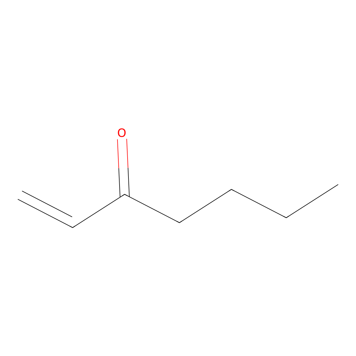 1-Hepten-3-one molecular structure, CAS 2918-13-0