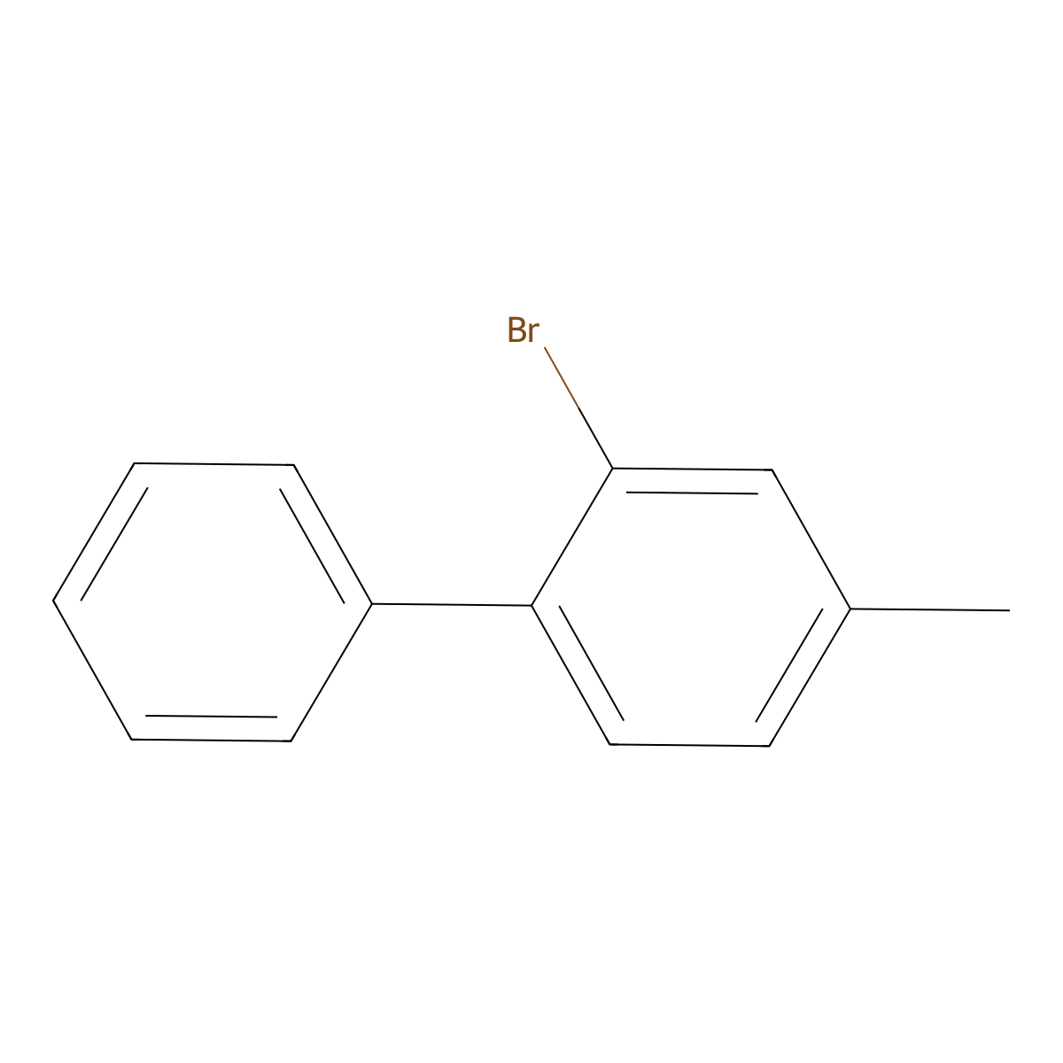 2-Bromo-4-methylbiphenyl molecular structure, CAS 29180-98-1