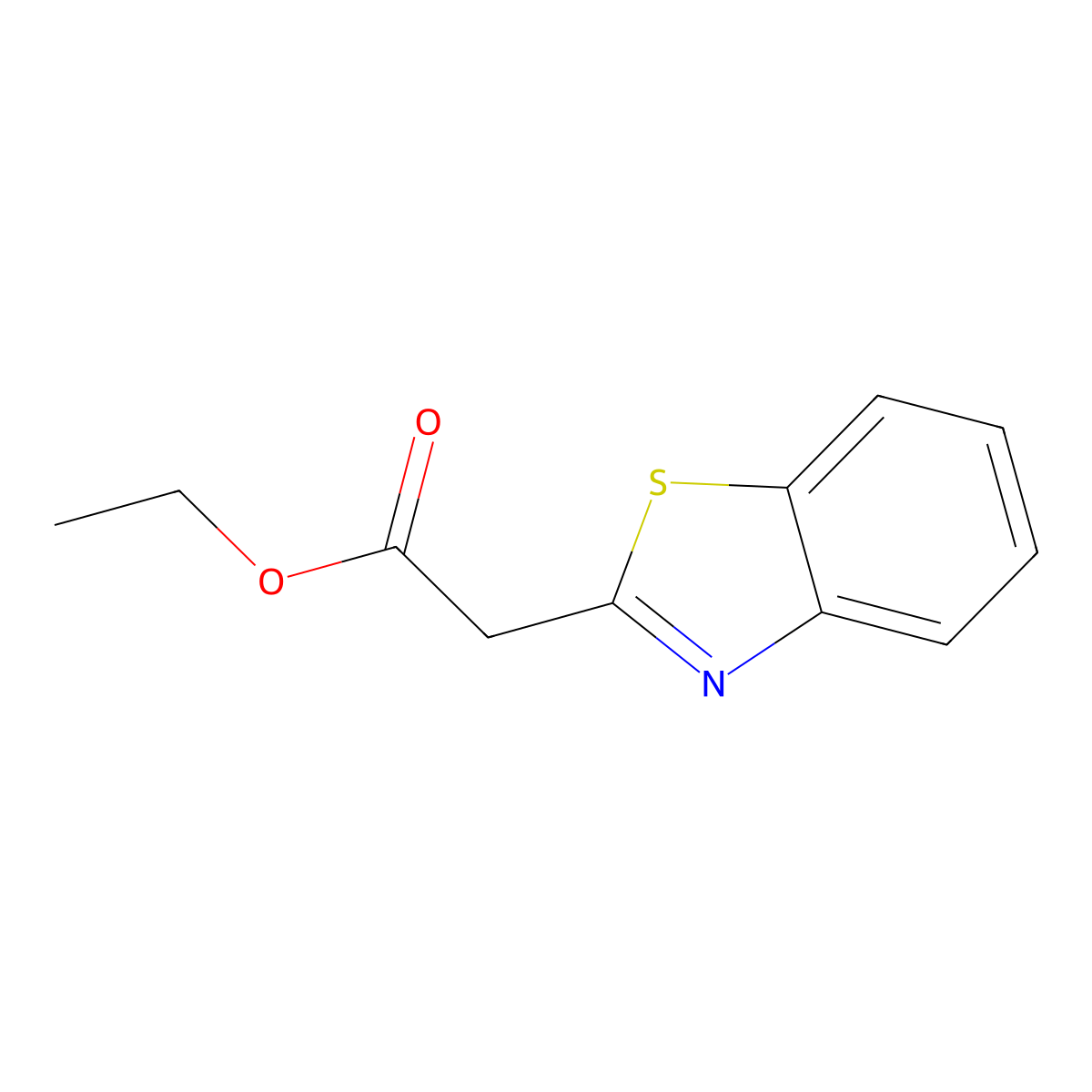 Benzothiazol-2-YL-acetic acid ethyl ester molecular structure, CAS 29182-42-1