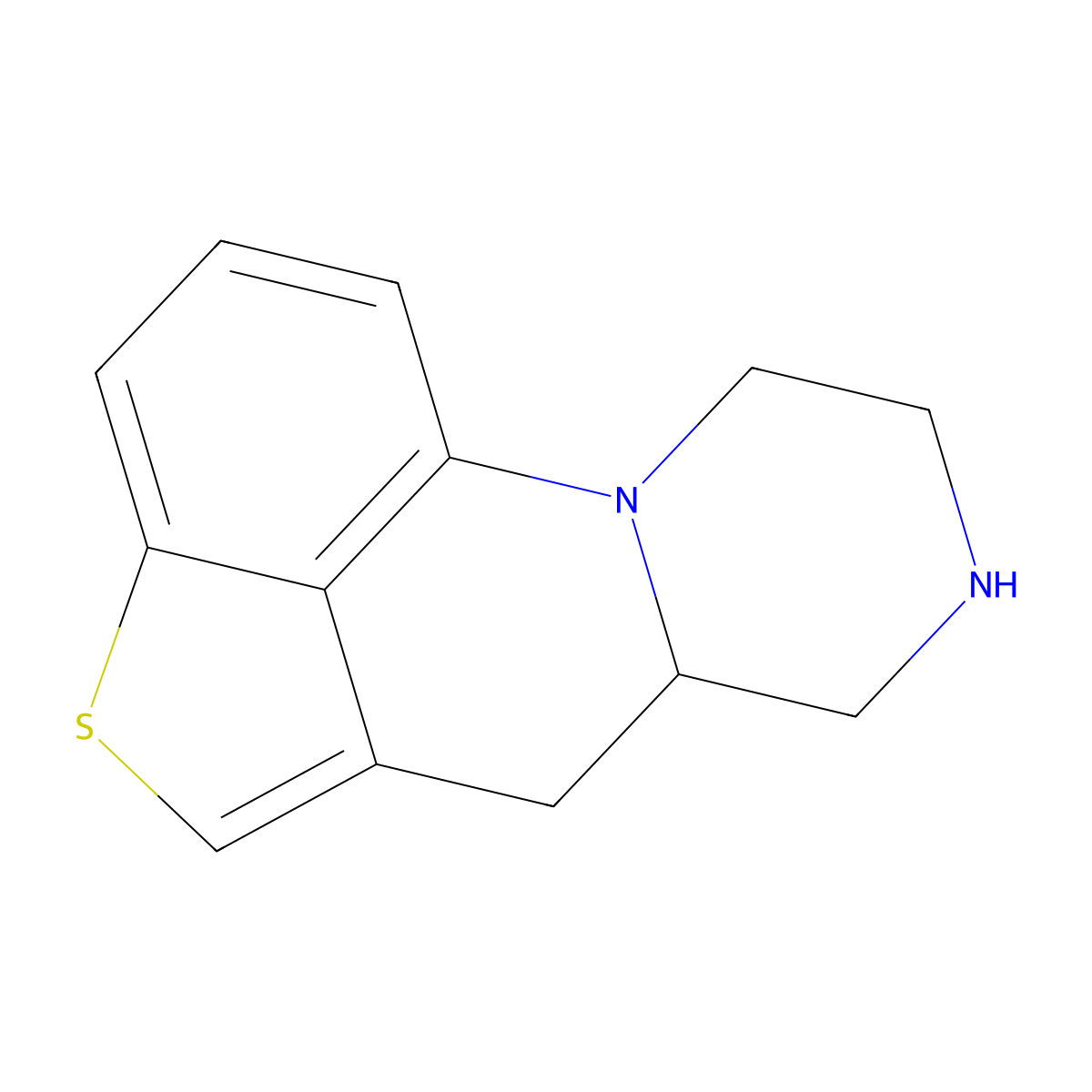 6,6a,7,8,9,10-Hexahydropyrazino[1,2-a]thieno[4,3,2-de]quinoline molecular structure, CAS 2918274-22-1