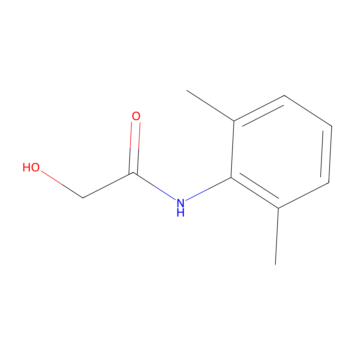 2',6'-Glycoloxylidide molecular structure, CAS 29183-14-0