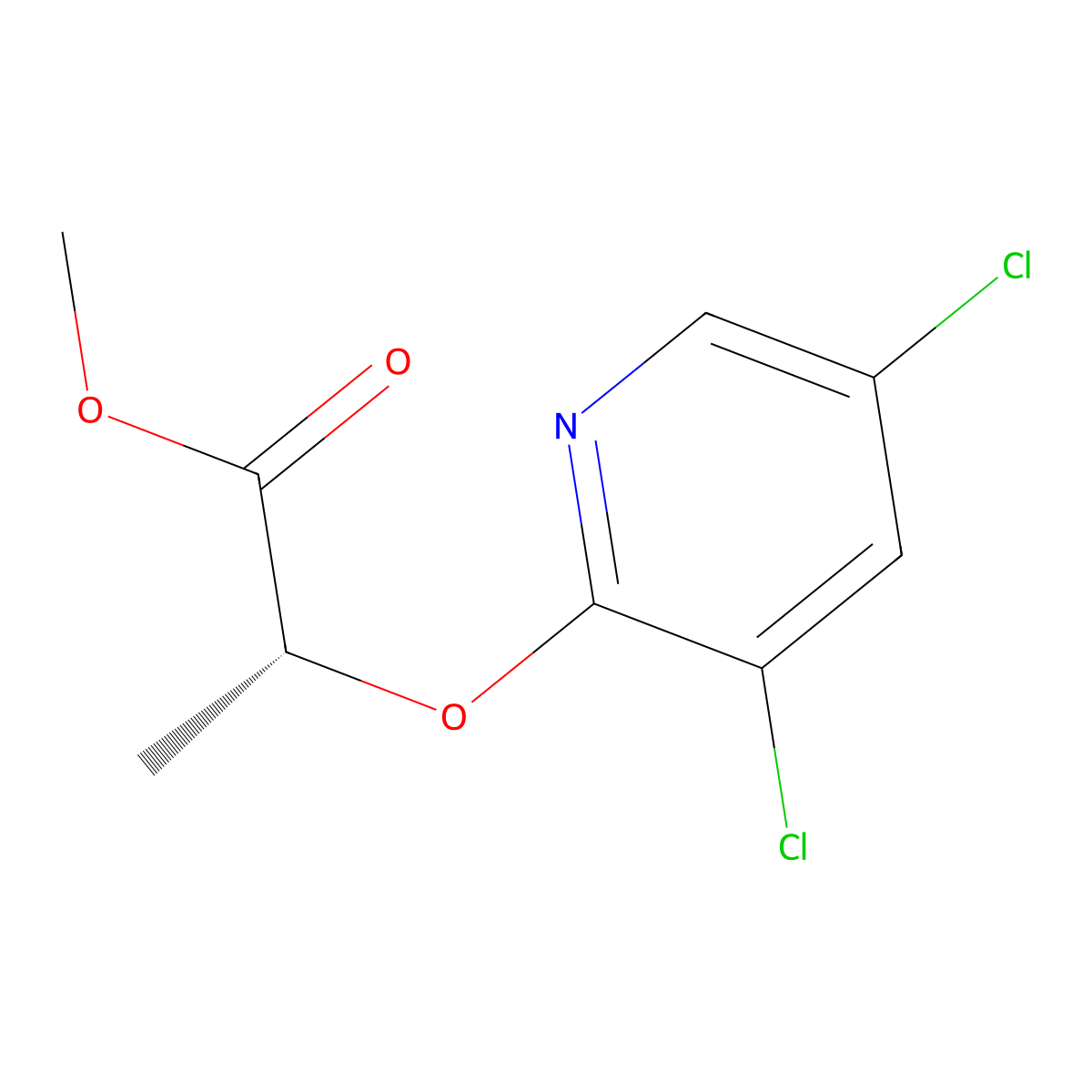 Methyl (R)-2-((3,5-dichloropyridin-2-YL)oxy)propanoate molecular structure, CAS 2918774-67-9