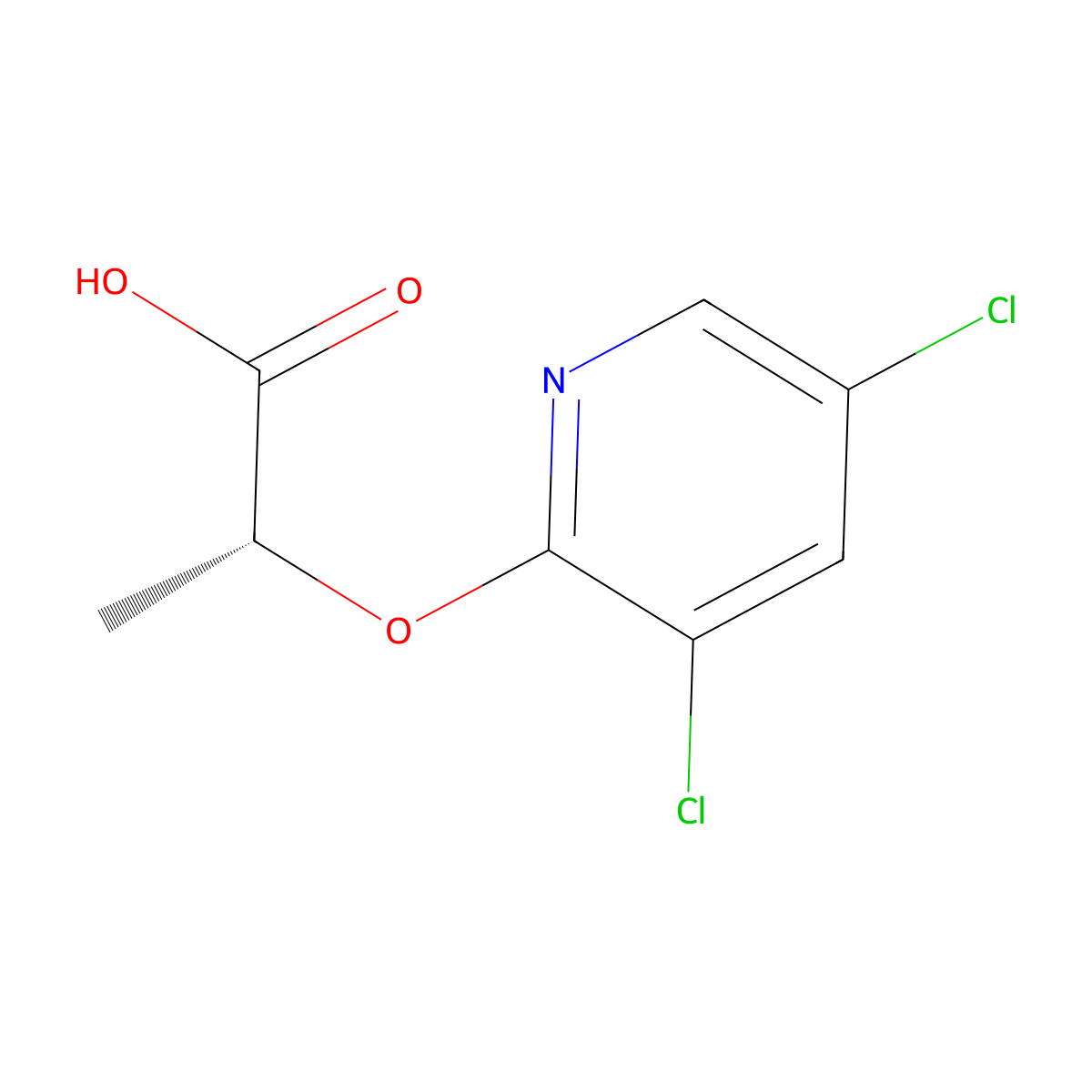 (R)-2-((3,5-Dichloropyridin-2-YL)oxy)propanoic acid molecular structure, CAS 2918774-88-4
