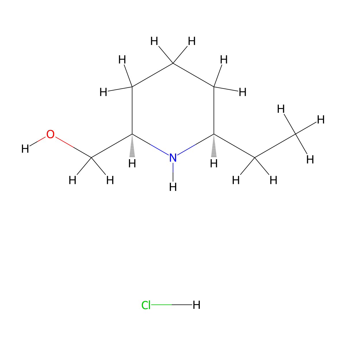 rac-[(2R,6R)-6-ethylpiperidin-2-yl]methanol hydrochloride molecular structure, CAS 2918774-97-5