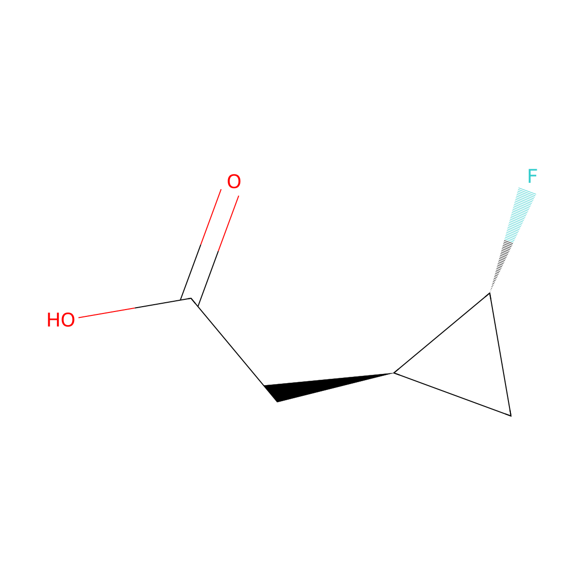 rac-2-[(1R,2R)-2-fluorocyclopropyl]acetic acid molecular structure, CAS 2918775-23-0
