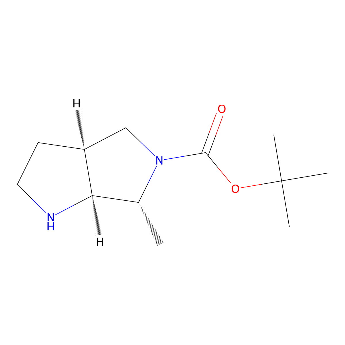rac-tert-butyl (3aR,6S,6aR)-6-methyl-octahydropyrrolo[3,4-b]pyrrole-5-carboxylate molecular structure, CAS 2918775-74-1