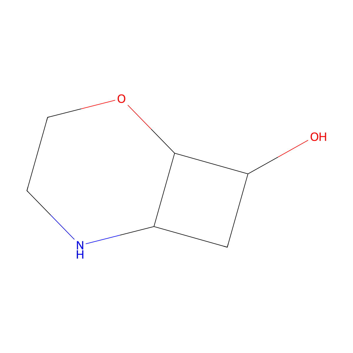 rac-(1R,6R,8R)-2-oxa-5-azabicyclo[4.2.0]octan-8-ol molecular structure, CAS 2918775-77-4