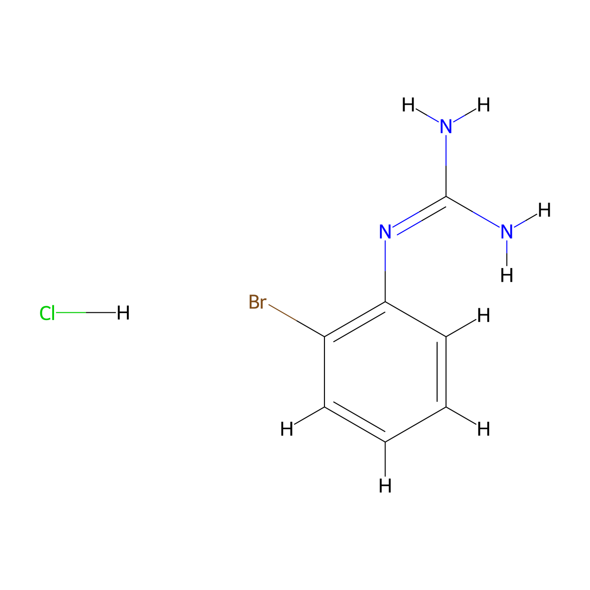 N-(2-bromophenyl)guanidine hydrochloride molecular structure, CAS 2918776-33-5