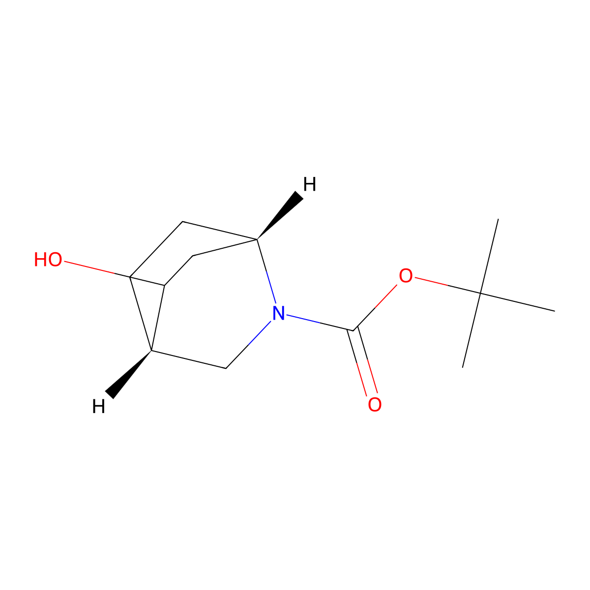 (1S,4S)-2-Boc-2-azabicyclo[2.2.2]octan-5-ol molecular structure, CAS 2918778-17-1