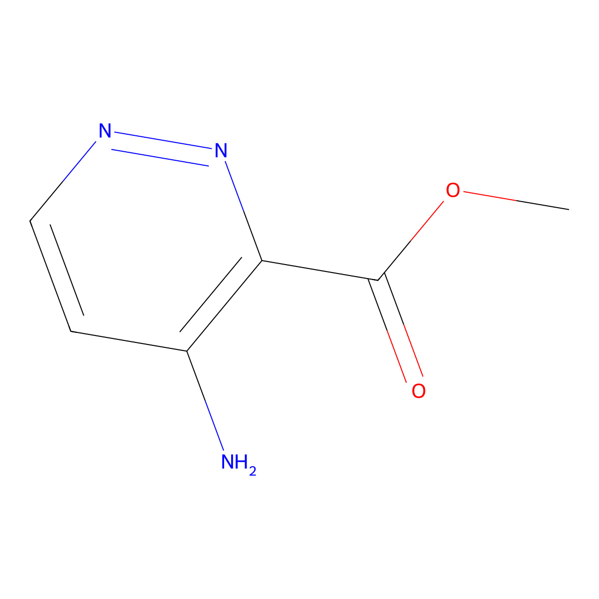 Methyl 4-Aminopyridazine-3-carboxylate molecular structure, CAS 2918779-74-3