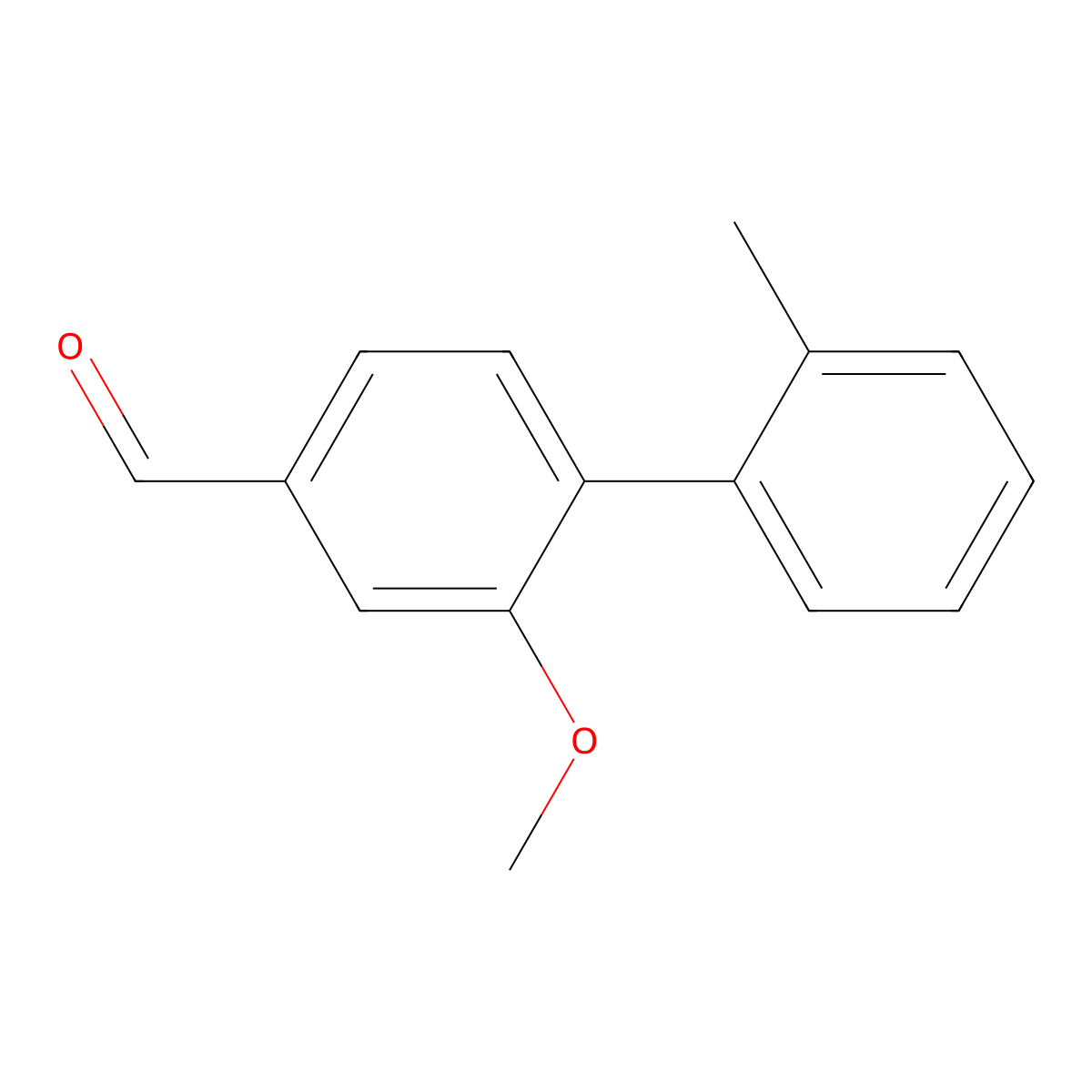 2-Methoxy-2'-methyl-[1,1'-biphenyl]-4-carbaldehyde molecular structure, CAS 2918828-24-5