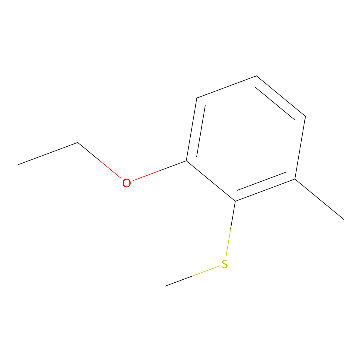 (2-Ethoxy-6-methylphenyl)(methyl)sulfane molecular structure, CAS 2918828-40-5