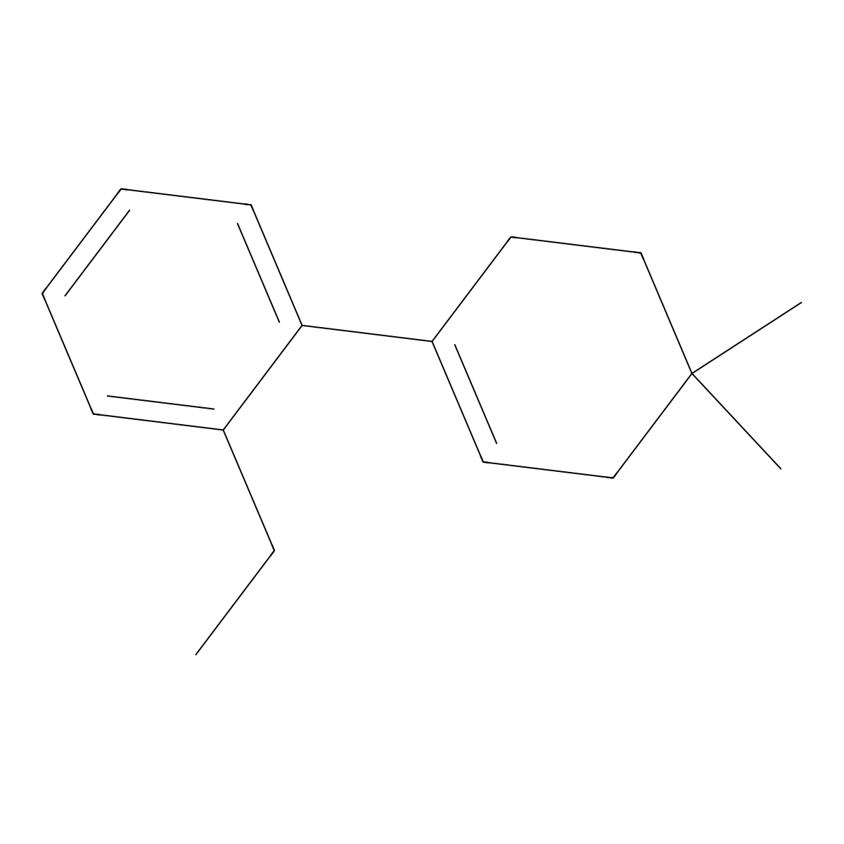 2'-Ethyl-4,4-dimethyl-2,3,4,5-tetrahydro-1,1'-biphenyl molecular structure, CAS 2918830-43-8