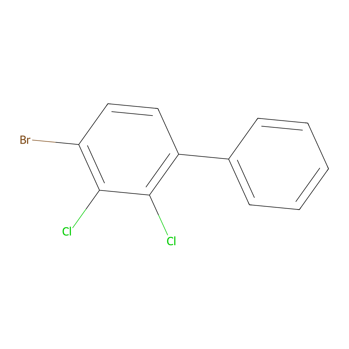 4-Bromo-2,3-dichloro-1,1'-biphenyl molecular structure, CAS 2918832-66-1