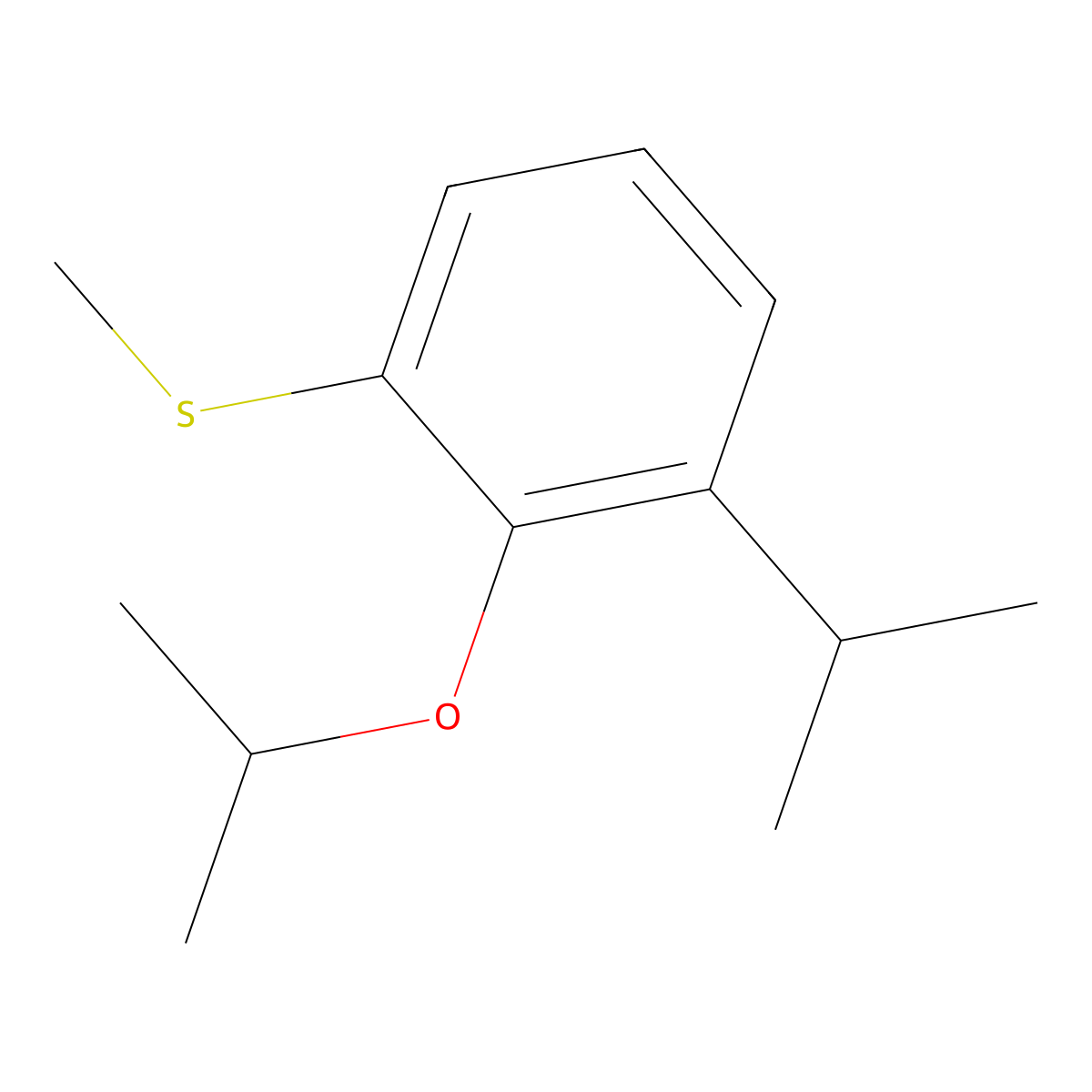(2-Isopropoxy-3-isopropylphenyl)(methyl)sulfane molecular structure, CAS 2918833-63-1