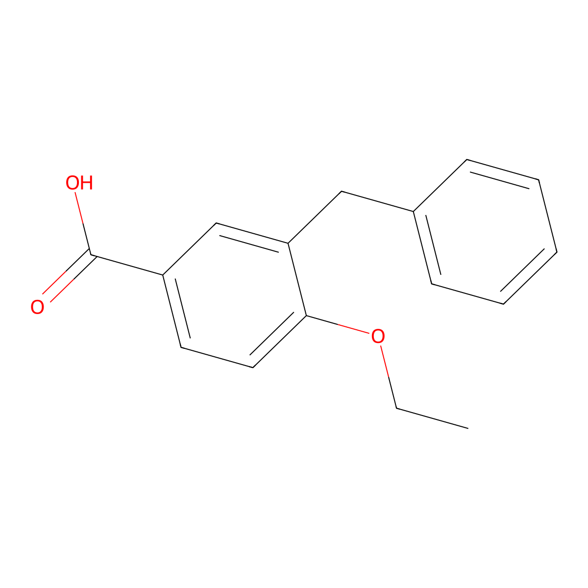 3-Benzyl-4-ethoxybenzoic acid molecular structure, CAS 2918833-90-4