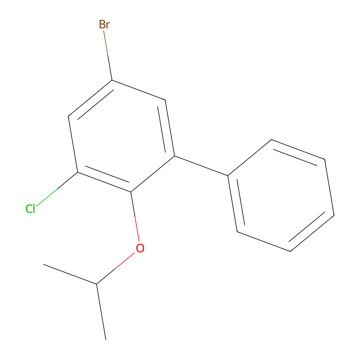 5-Bromo-3-chloro-2-isopropoxy-1,1'-biphenyl molecular structure, CAS 2918836-55-0