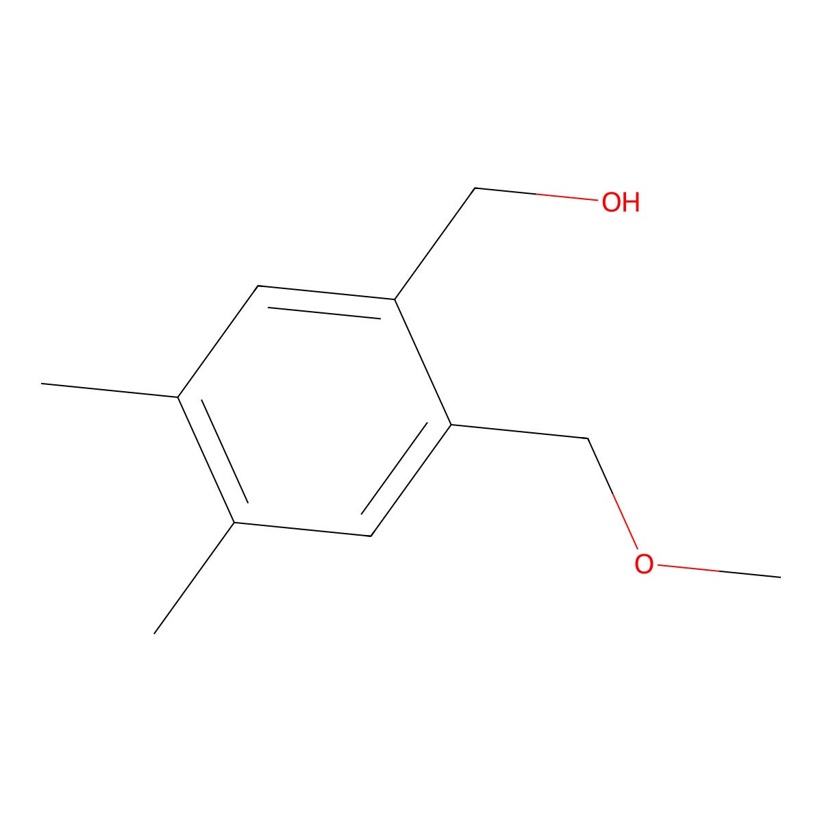 (2-(Methoxymethyl)-4,5-dimethylphenyl)methanol molecular structure, CAS 2918837-36-0