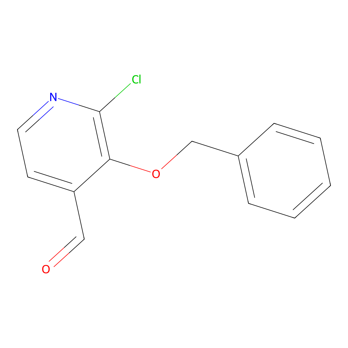3-(Benzyloxy)-2-chloroisonicotinaldehyde molecular structure, CAS 2918838-57-8