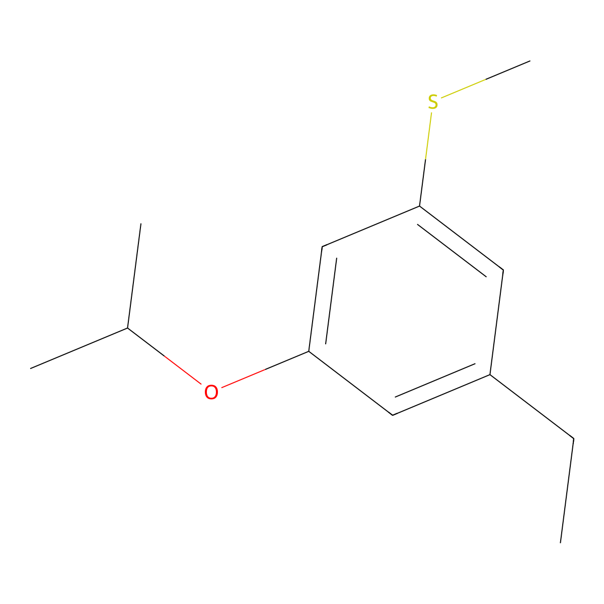 (3-Ethyl-5-isopropoxyphenyl)(methyl)sulfane molecular structure, CAS 2918838-66-9