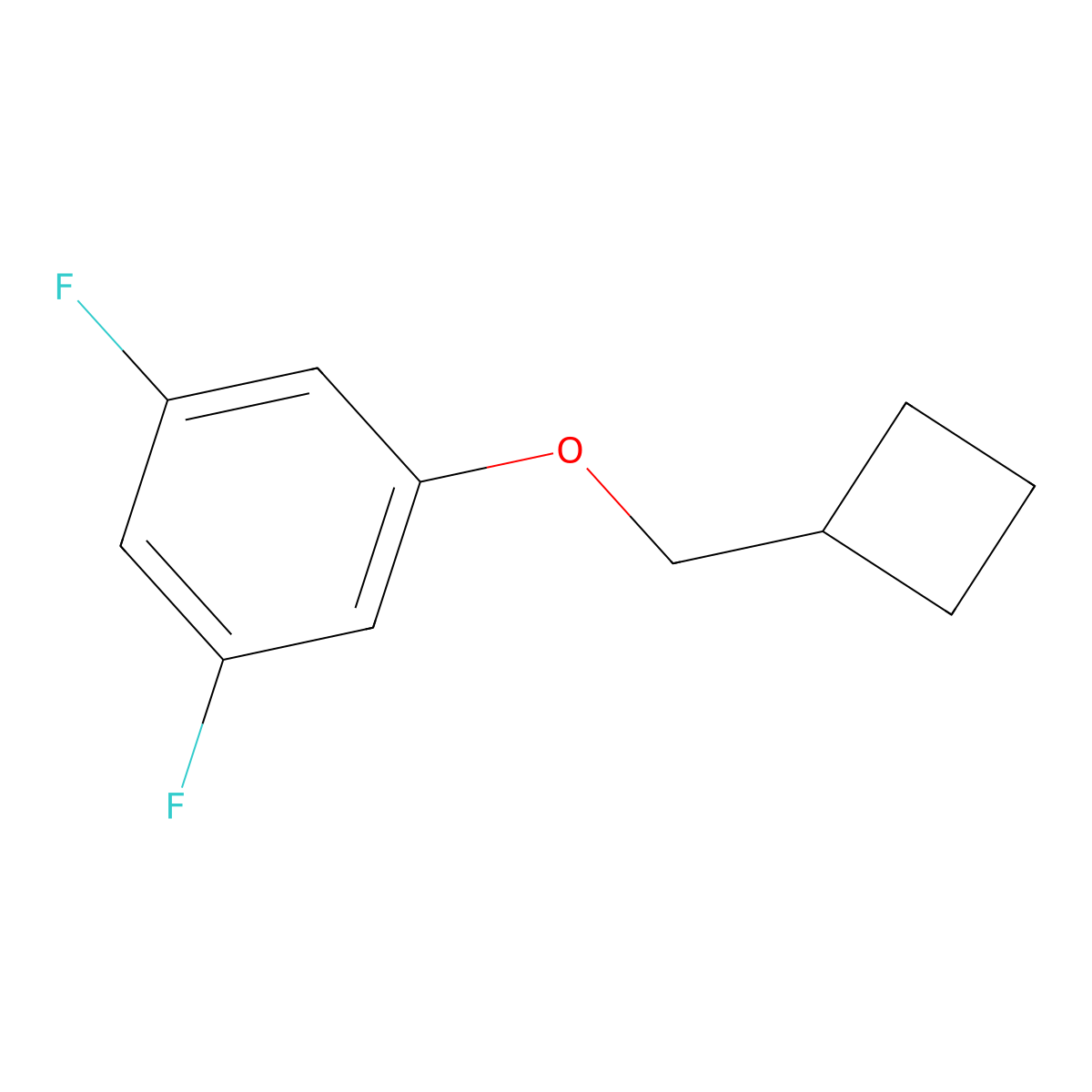 1-(Cyclobutylmethoxy)-3,5-difluorobenzene molecular structure, CAS 2918838-86-3