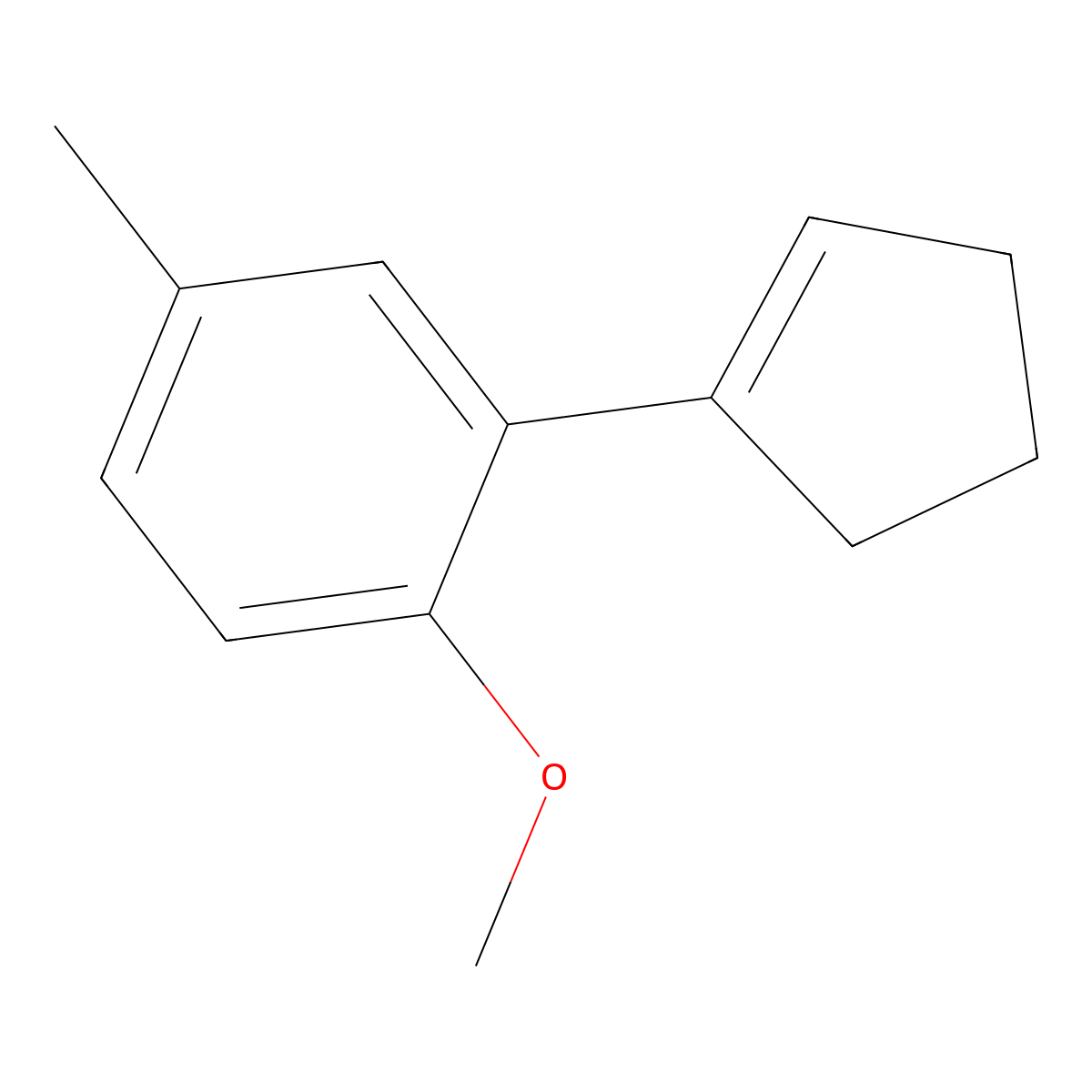 2-(Cyclopent-1-en-1-yl)-1-methoxy-4-methylbenzene molecular structure, CAS 2918839-92-4