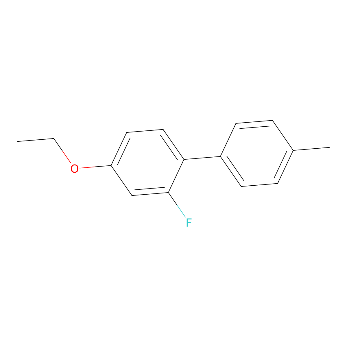 4-Ethoxy-2-fluoro-4'-methyl-1,1'-biphenyl molecular structure, CAS 2918841-24-2