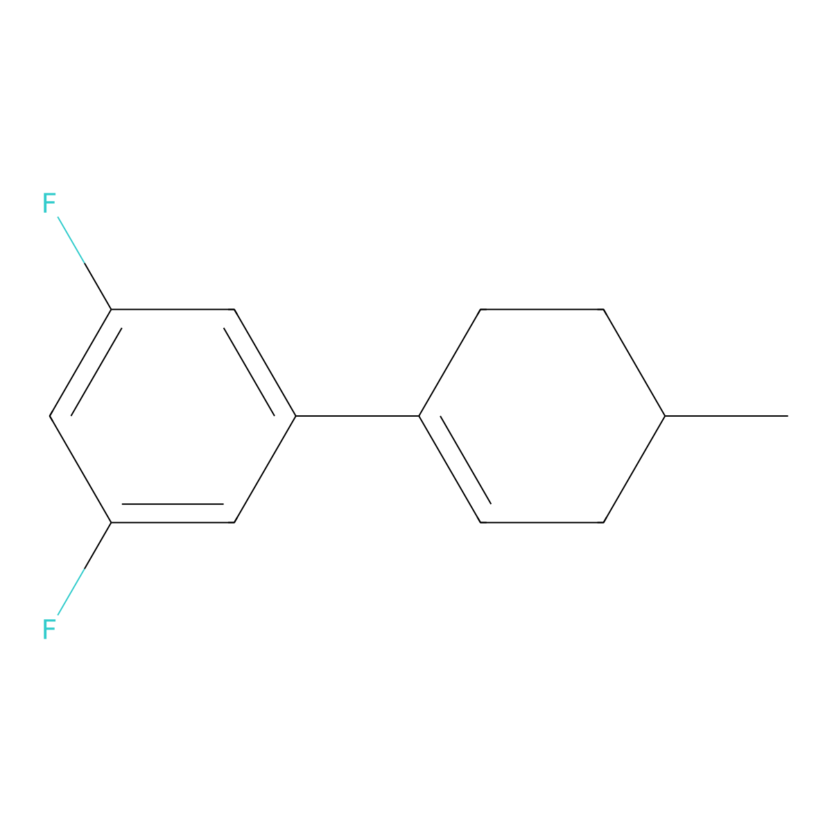 3',5'-Difluoro-4-methyl-2,3,4,5-tetrahydro-1,1'-biphenyl molecular structure, CAS 2918842-06-3