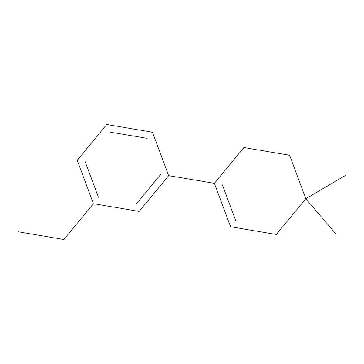 3'-Ethyl-4,4-dimethyl-2,3,4,5-tetrahydro-1,1'-biphenyl molecular structure, CAS 2918842-62-1