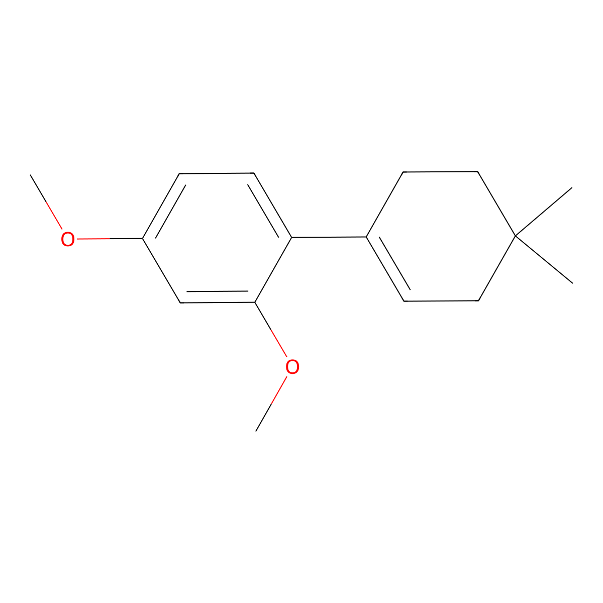 2',4'-Dimethoxy-4,4-dimethyl-2,3,4,5-tetrahydro-1,1'-biphenyl molecular structure, CAS 2918842-82-5