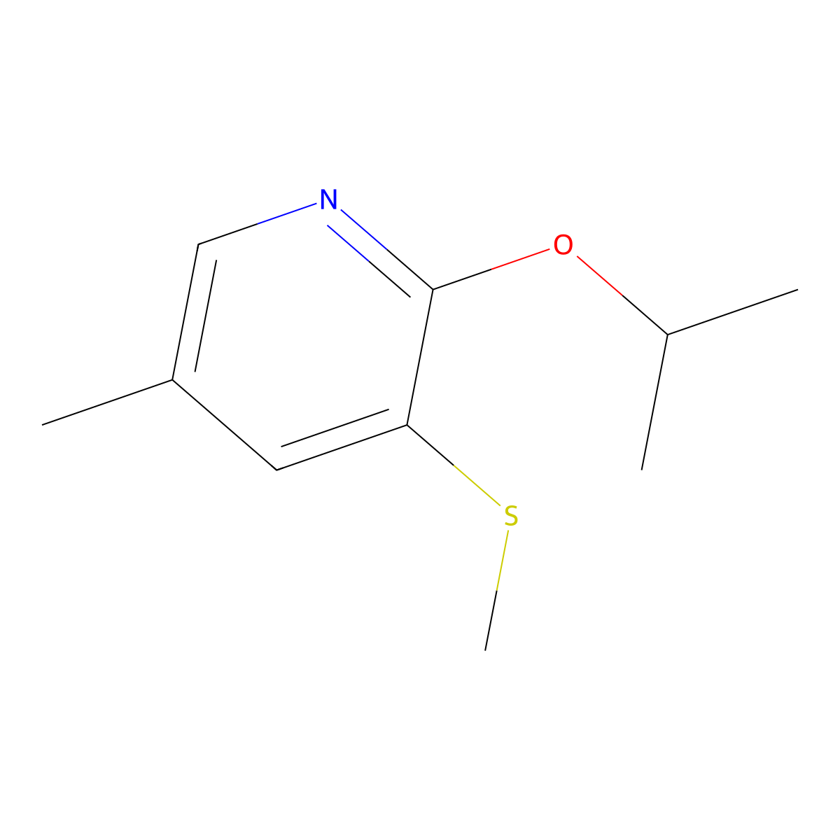 2-Isopropoxy-5-methyl-3-(methylthio)pyridine molecular structure, CAS 2918843-79-3