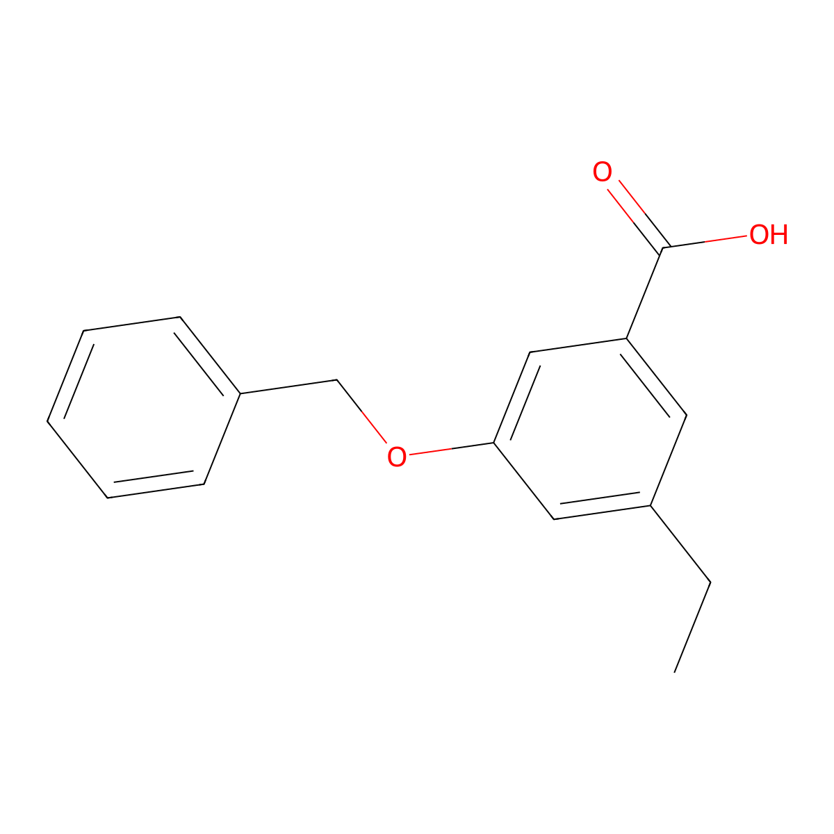 3-(Benzyloxy)-5-ethylbenzoic acid molecular structure, CAS 2918844-99-0