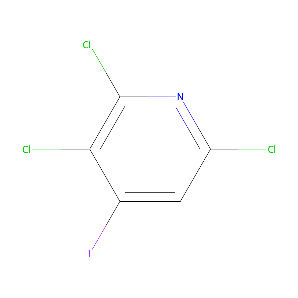 2,3,6-Trichloro-4-iodopyridine molecular structure, CAS 2918846-88-3