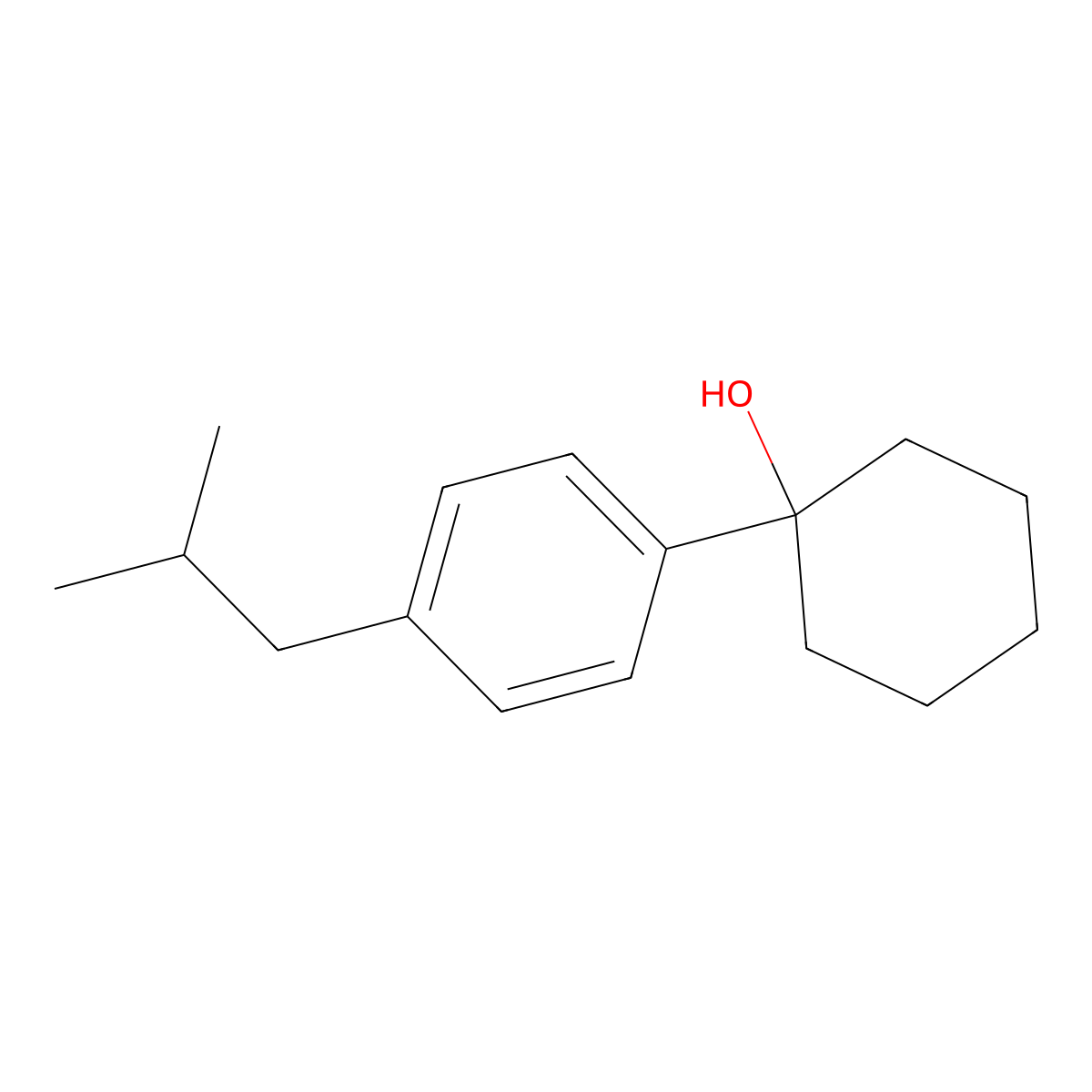 1-(4-Isobutylphenyl)cyclohexanol molecular structure, CAS 2918847-82-0
