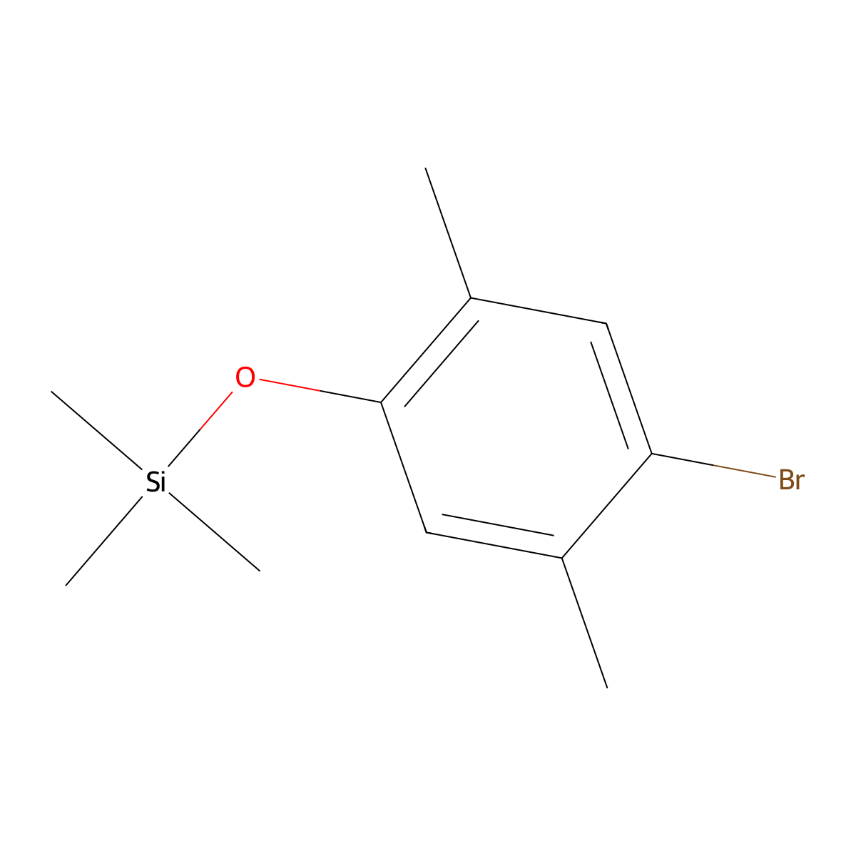 (4-Bromo-2,5-dimethylphenoxy)trimethylsilane molecular structure, CAS 2918848-04-9