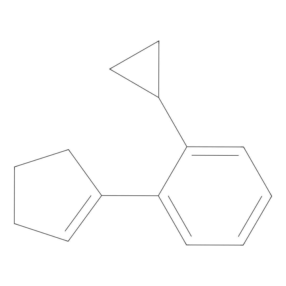 1-(Cyclopent-1-en-1-yl)-2-cyclopropylbenzene molecular structure, CAS 2918849-15-5