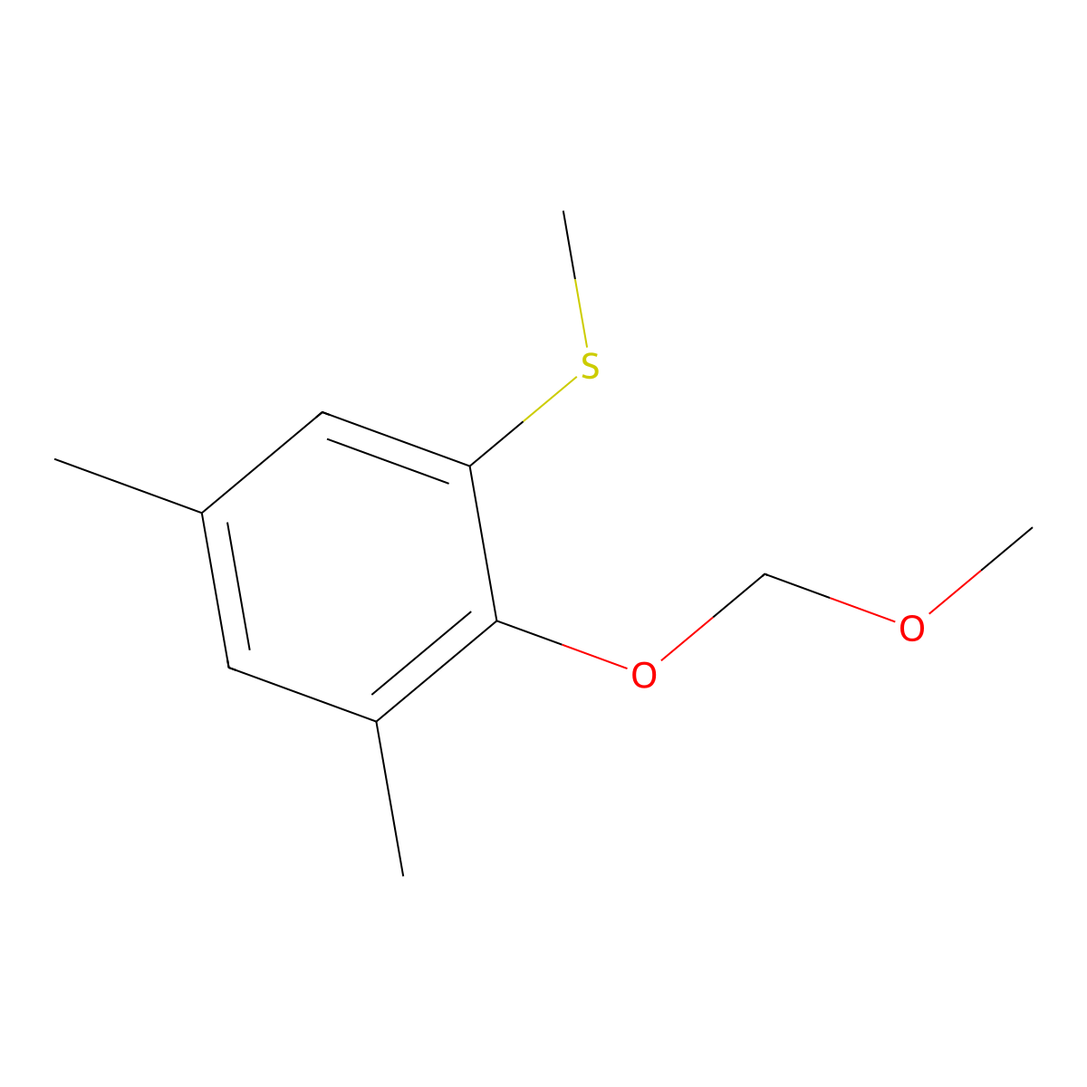 (2-(Methoxymethoxy)-3,5-dimethylphenyl)(methyl)sulfane molecular structure, CAS 2918849-81-5