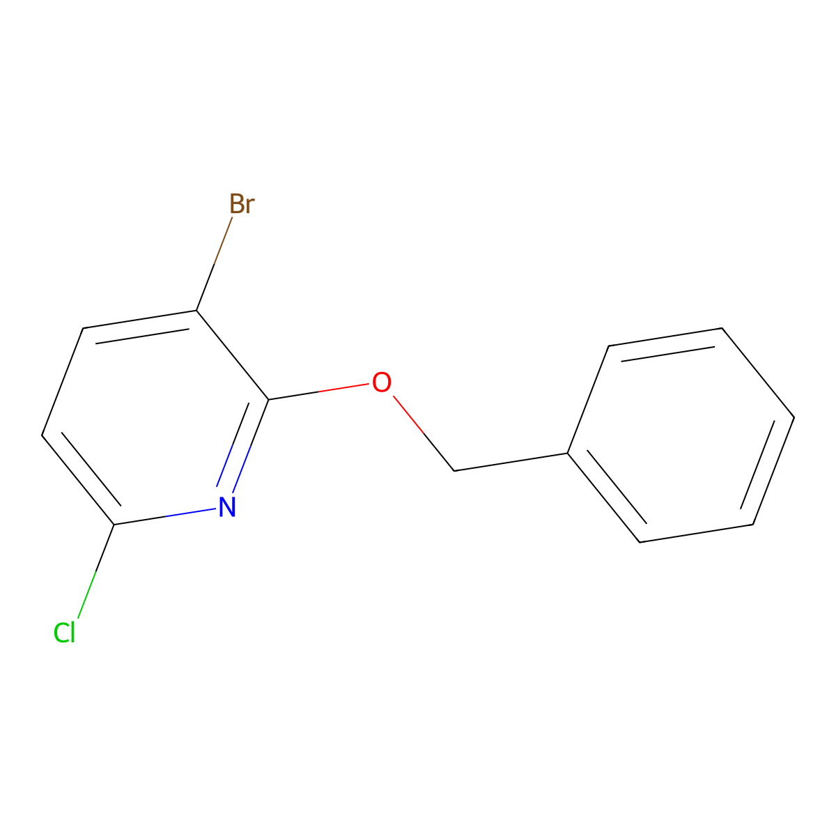 2-(Benzyloxy)-3-bromo-6-chloropyridine molecular structure, CAS 2918851-02-0