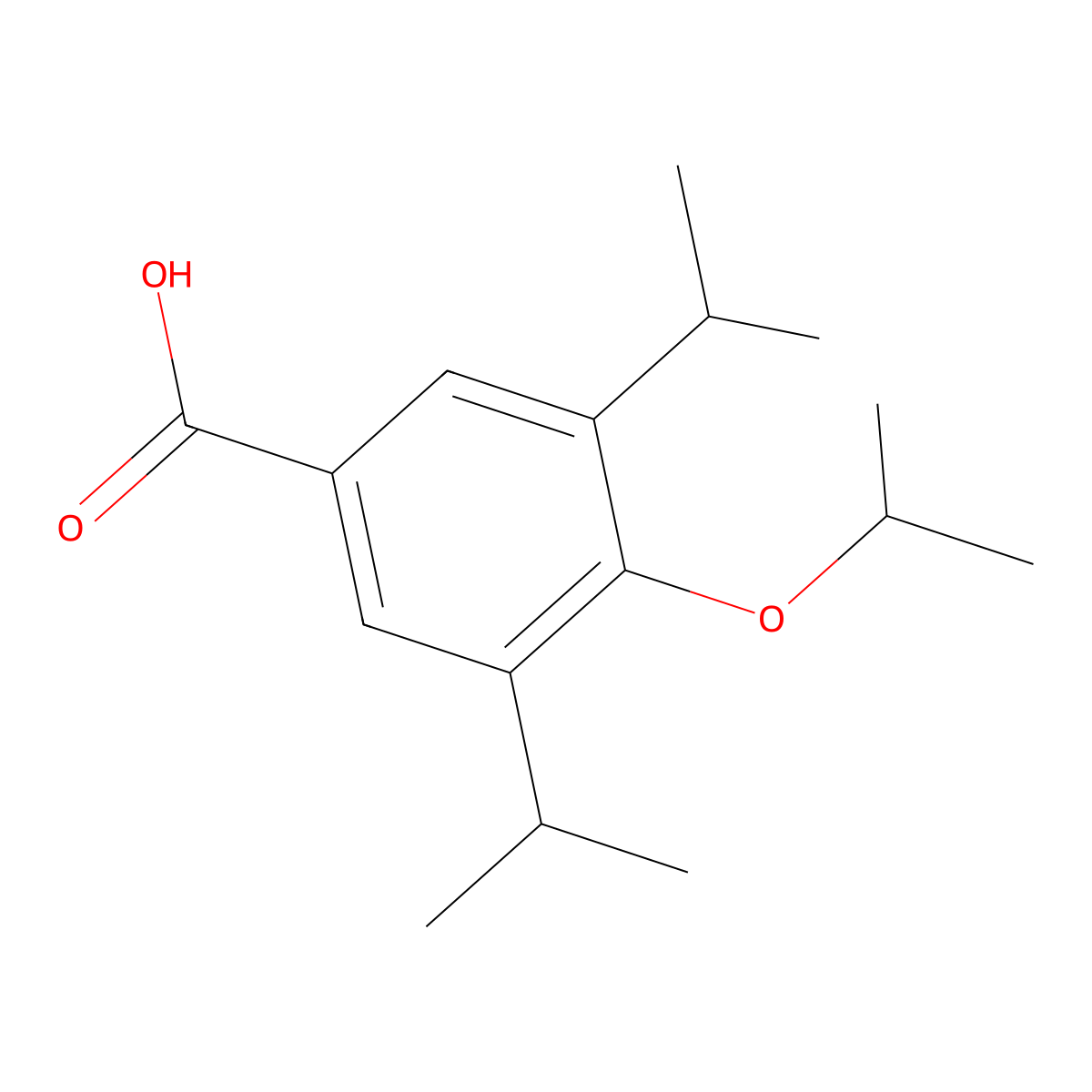 4-Isopropoxy-3,5-diisopropylbenzoic acid molecular structure, CAS 2918851-48-4