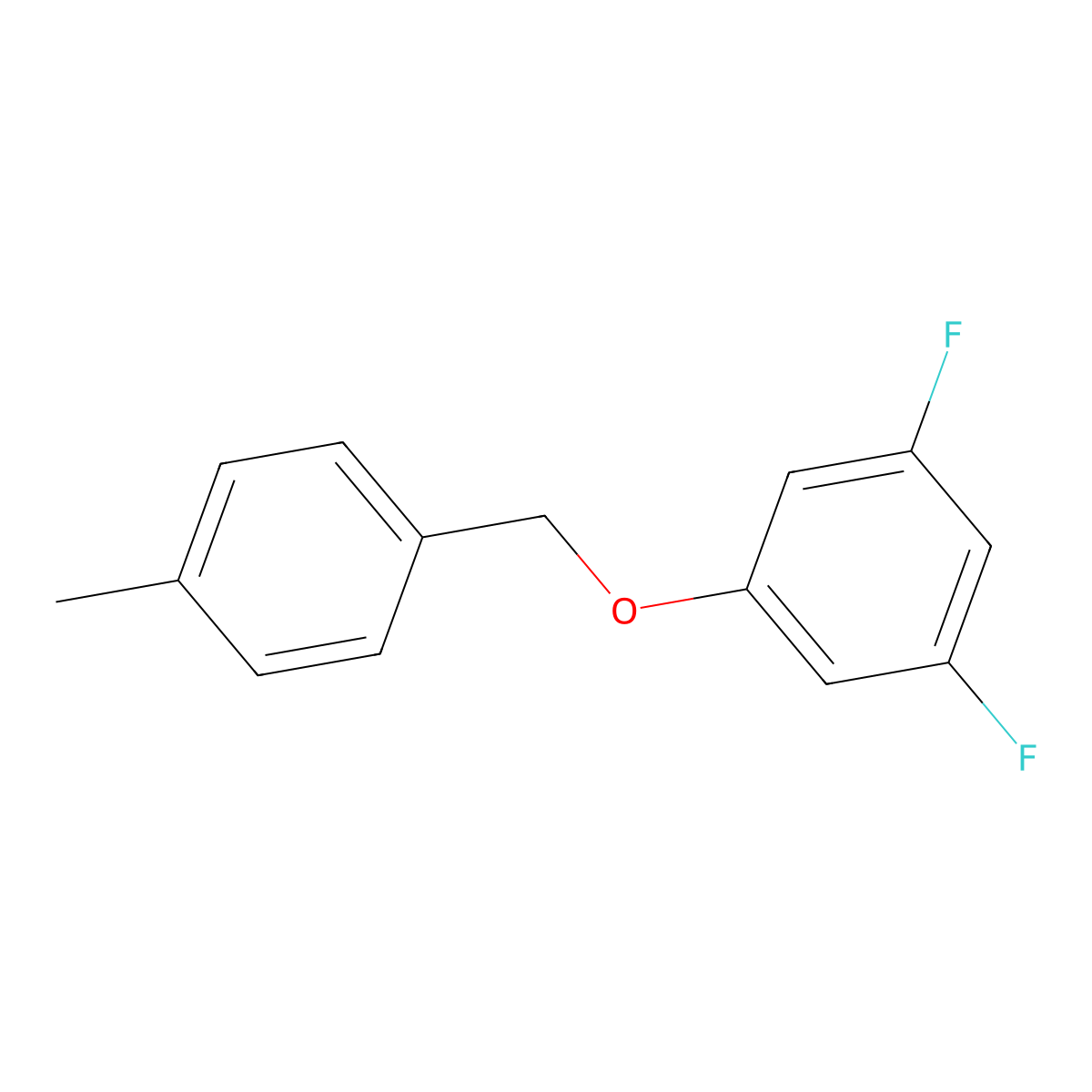 1,3-Difluoro-5-((4-methylbenzyl)oxy)benzene molecular structure, CAS 2918852-66-9
