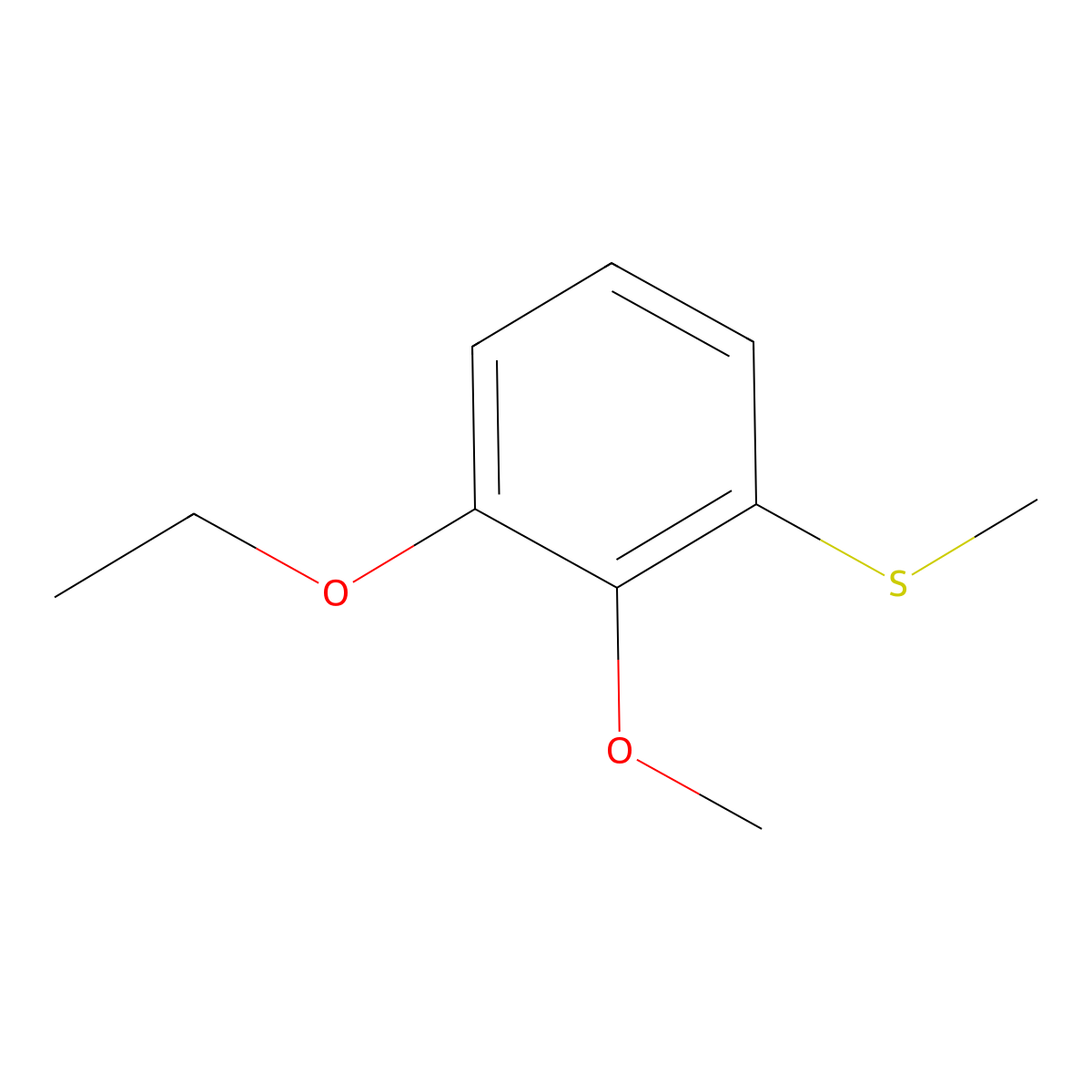(3-Ethoxy-2-methoxyphenyl)(methyl)sulfane molecular structure, CAS 2918852-98-7