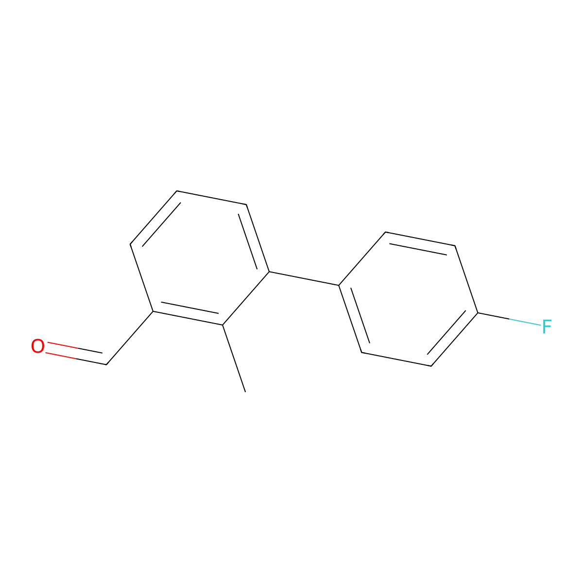 4'-Fluoro-2-methyl-[1,1'-biphenyl]-3-carbaldehyde molecular structure, CAS 2918854-66-5