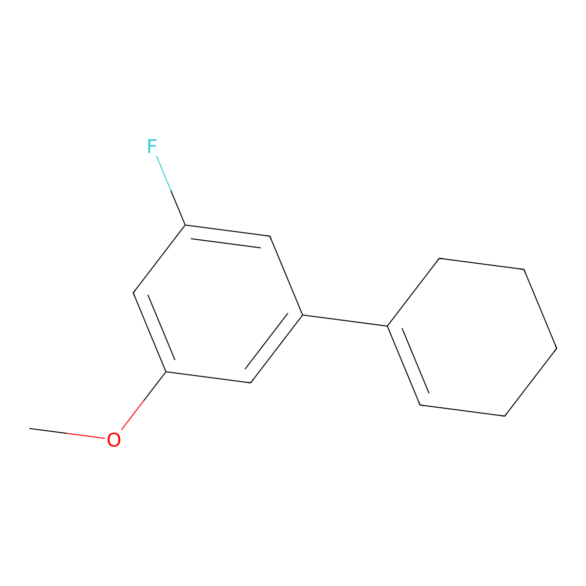 3'-Fluoro-5'-methoxy-2,3,4,5-tetrahydro-1,1'-biphenyl molecular structure, CAS 2918857-18-6