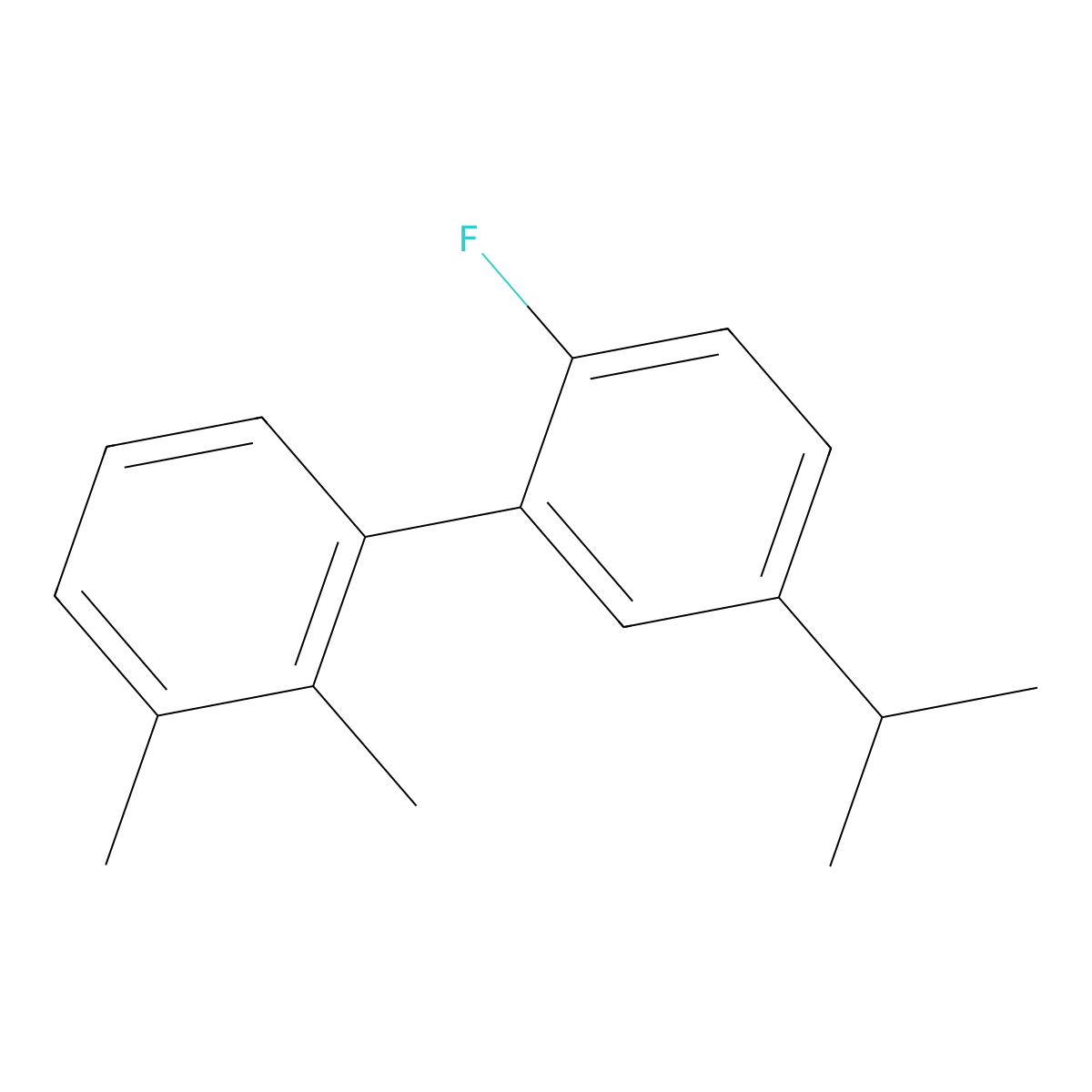 2'-Fluoro-5'-isopropyl-2,3-dimethyl-1,1'-biphenyl molecular structure, CAS 2918857-34-6