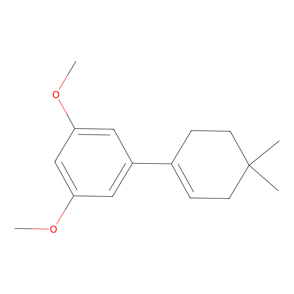 3',5'-Dimethoxy-4,4-dimethyl-2,3,4,5-tetrahydro-1,1'-biphenyl molecular structure, CAS 2918857-35-7