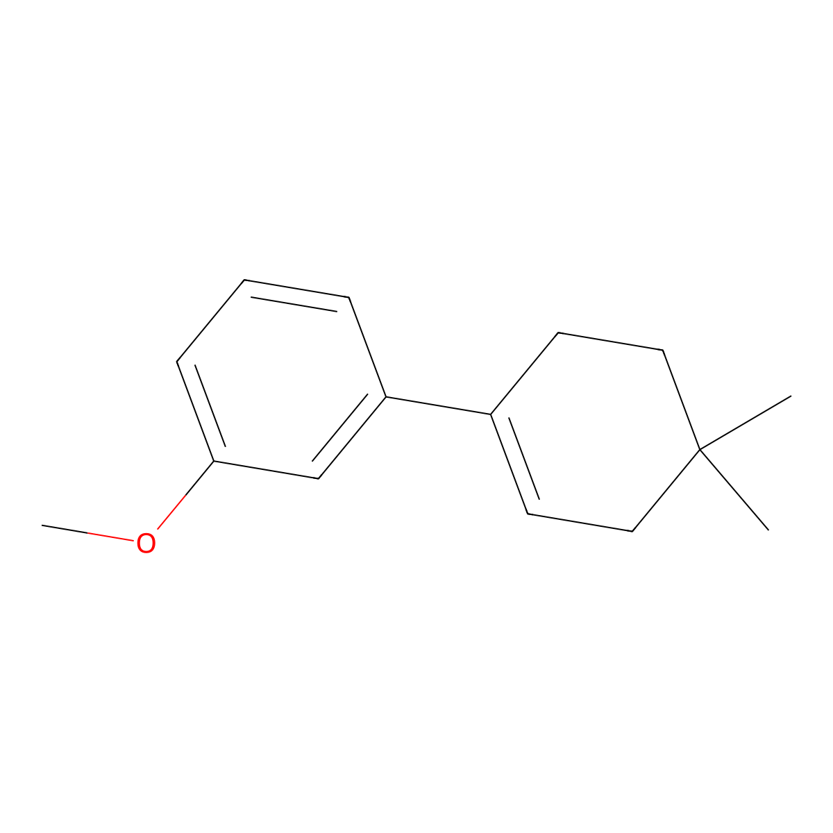3'-Methoxy-4,4-dimethyl-2,3,4,5-tetrahydro-1,1'-biphenyl molecular structure, CAS 2918857-70-0