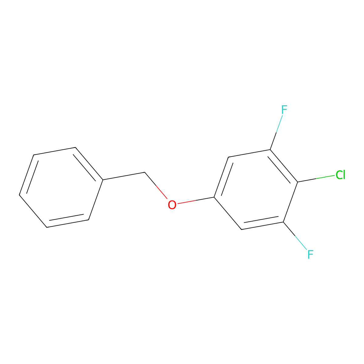 5-(Benzyloxy)-2-chloro-1,3-difluorobenzene molecular structure, CAS 2918857-77-7