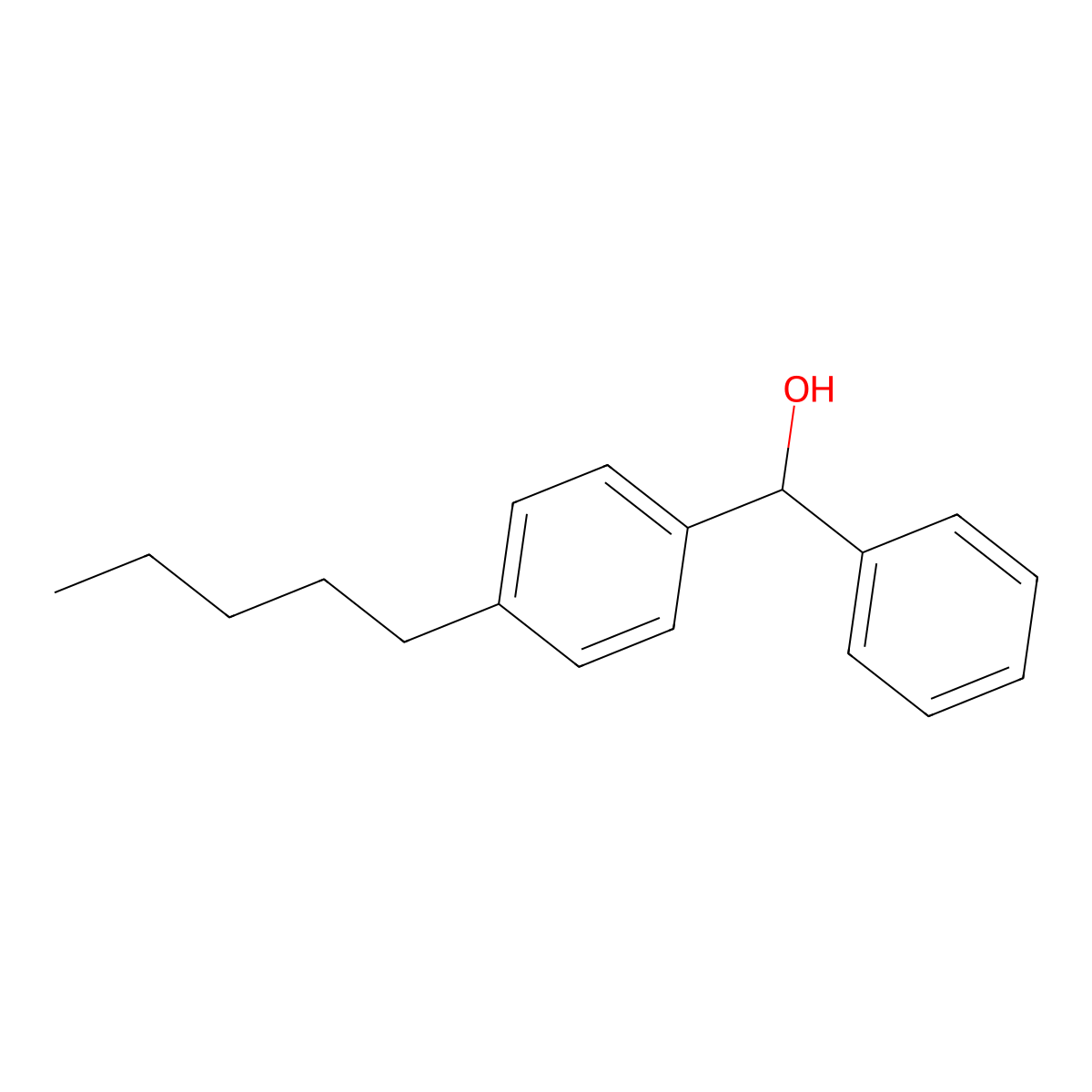 (4-Pentylphenyl)(phenyl)methanol molecular structure, CAS 2918858-35-0