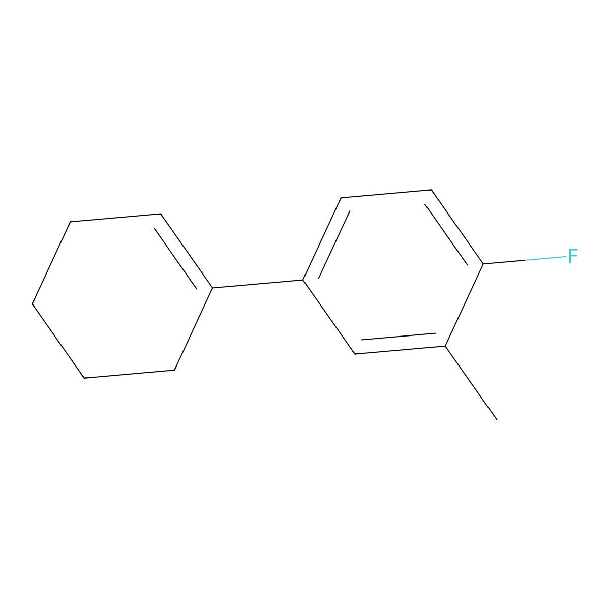 4'-Fluoro-3'-methyl-2,3,4,5-tetrahydro-1,1'-biphenyl molecular structure, CAS 2918862-04-9