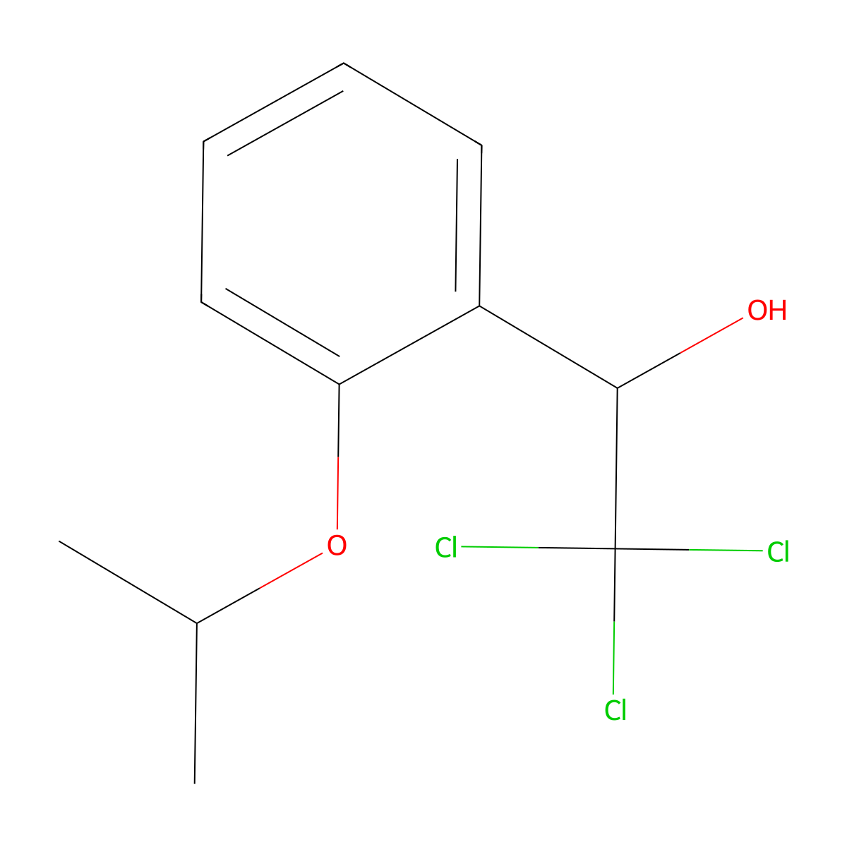 2,2,2-Trichloro-1-(2-isopropoxyphenyl)ethanol molecular structure, CAS 2918862-26-5